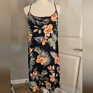 Tropical Strappy Tank Dress size Large